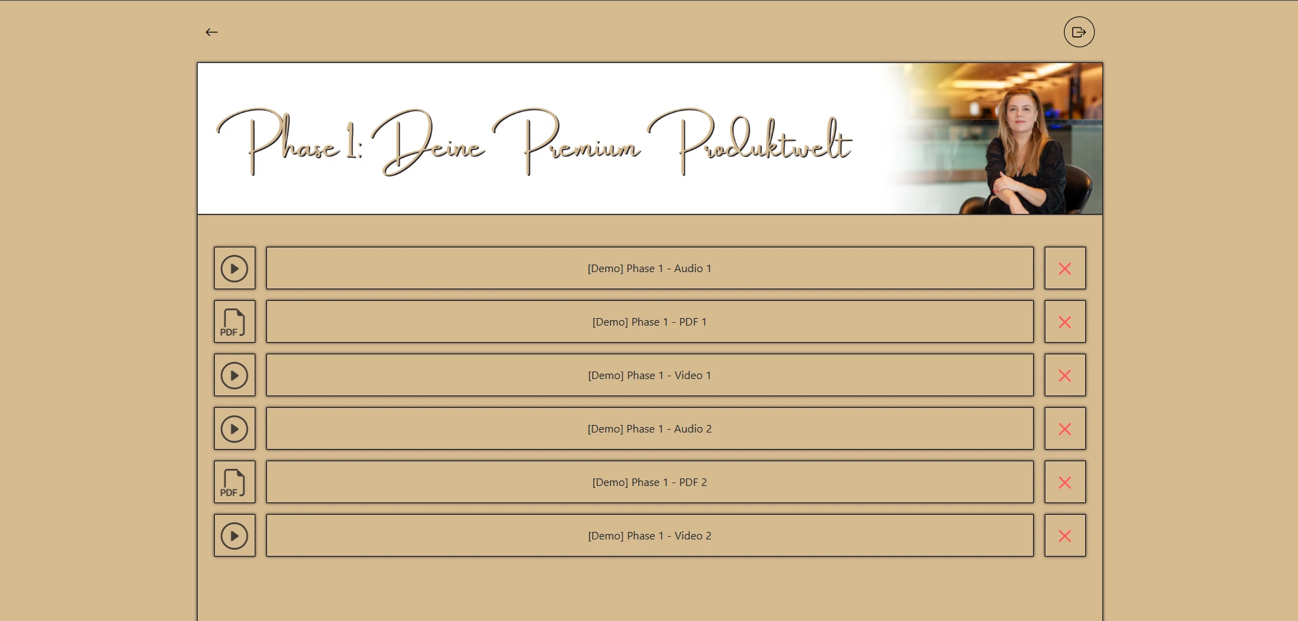 Memberarea für Audio, PDF & Video-Inhalte Screenshot 4